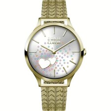 Orologio Donna Solo Tempo ENRICO COVERI ECTC049 Acciaio PVD Oro con Cuori