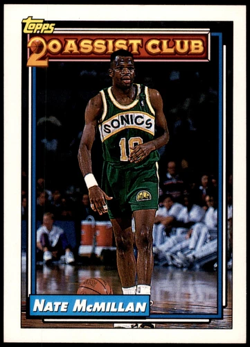 1992 Topps Basketball Nate McMillan #220 PSA 9