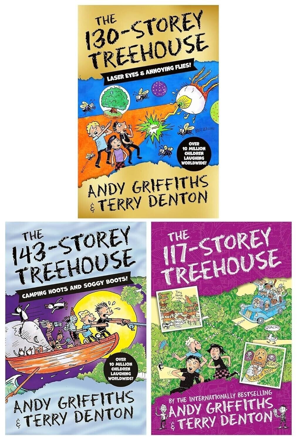 Treehouse Series 3 Books Collection Set by Andy Griffiths 130-Storey Treehouse