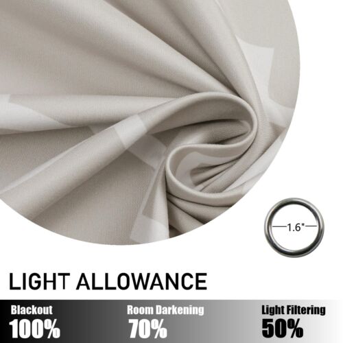 Blackout Curtains 96 Inch Length 2 Panels Set for Living Room, Noise Reducing... - Picture 7 of 9