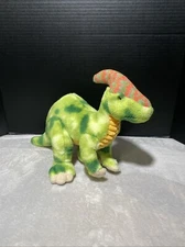 Aurora Dinosaur Plush 18"L Green Camouflage Parasaurolophus 2021 Stuffed Toy Pet