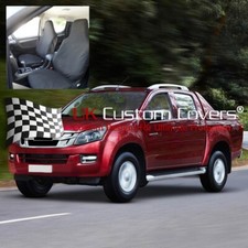 Isuzu D Max Front Seat Covers With Integral Headrests (2024 Onwards) Black 814