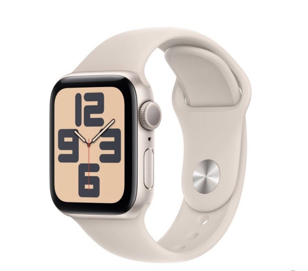 OPEN BOX- Apple Watch SE 2nd Gen 40mm GPS Starlight Case & Band M/L