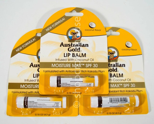 3 Australian Gold SPF 30 Lip Balm 0.15oz Deal for sale online eBay