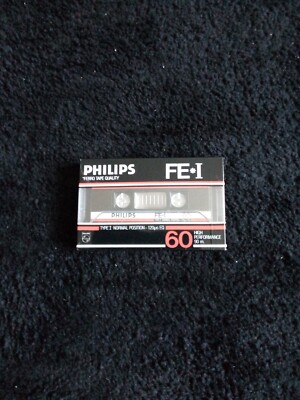 Phillips FE1 60 Minuten neu und versiegelt Leerkassette Band