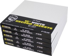  50 10  Vinyl Record Jackets Media Storage White NO Hole - 10JW