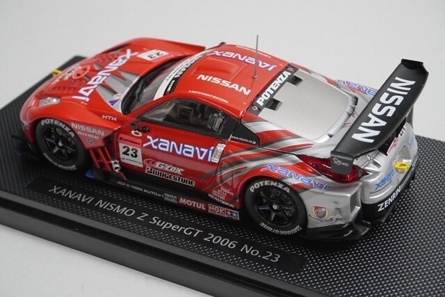 ミニカー EBBRO XANAVI NISMO Z No.23 2006 1:43 EBBRO 43794 Nissan XANAVI NISMO Z Super GT 2006 #23