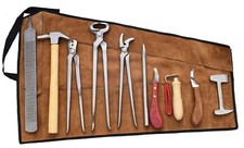 Horse Farrier Hoof Grooming Shoe Care Tools Kit with Carry Bag