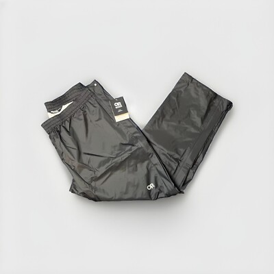 Outdoor Research Apollo Rain Pants Mens 2XL Hiking Nylon Ankle Zip Black NEW