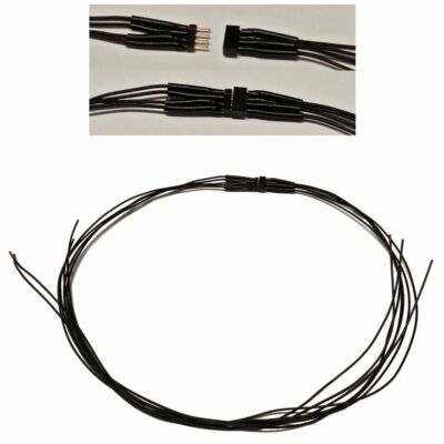 Micro Steckverbinder RM 1.0 4-polig mit Kabel Stecker + Buchse 10 Stück S223