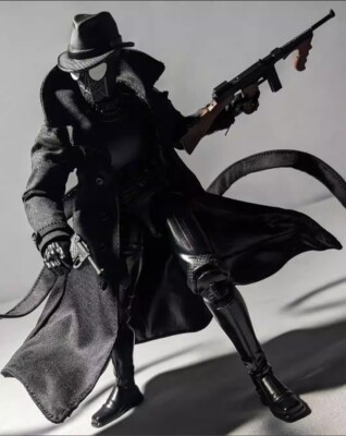 1/12 Spider-Man Noir Black Wired Only Trench Coat For Legends 6