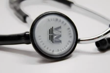 New Professional One Sided Cardiology Stethoscope Black Vilmark A 