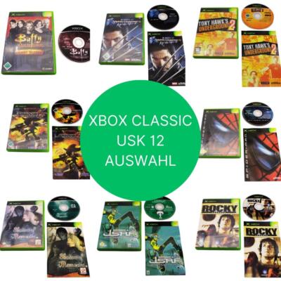 Xbox Classic Spiele | USK 12 Spieleauswahl JSRF X Men Rocky Spider Man