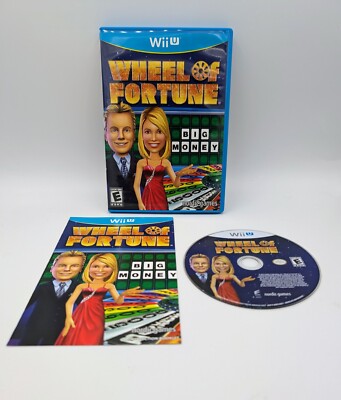Wheel of Fortune (Nintendo Wii U, 2012) Complete in Box (CIB) Nordic Games Rare