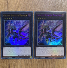 2x Galaxy Stealth Dragon | DLCS-EN126 | Gold + Purple Ultra Rare | 1st Ed YuGiOh