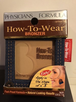 Physicians Formula How to Wear Bronzer Fool Proof Formula / Light Bronzer 7865