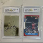 Kobe Bryant Gold Rookie and Michael Jordan Excellence Card Combo (10 grades)