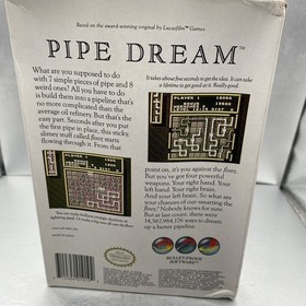 Pipe Dream (Nintendo NES, 1980) Complete CIB Cleaned & Tested