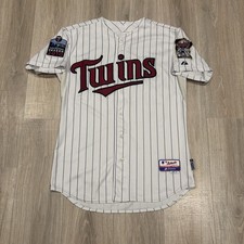 Authentic Majestic Minnesota Twins Jersey Mens 44 Inaugural Season Cool Base