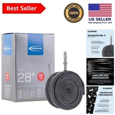 Extra Long 60mm Presta Valve 28-Inch Inner Tube - Butyl Rubber, Unisex Design