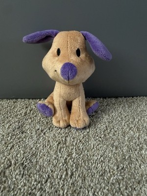 Learning Resources Tan & Purple Puppy Dog Plush Toy Stuffed Animal