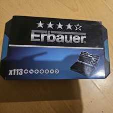 Erbauer  ¼" Hex  Shank Mixed  Screwdriver Bit Set 113 Pieces