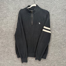 Abercrombie & Fitch Sweater Men XL Black Vars...