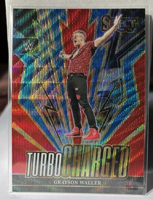 2024 Panini Select WWE Turbo Charged Grayson Waller #25 Red Wave Prizm /149