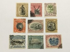 old stamps  NORTH BORNEO   x  9