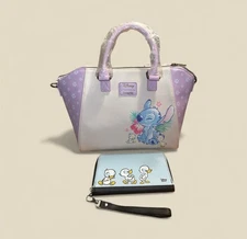 Loungefly Disney Lilo & Stitch Duckling Satchel Bag Purse Crossbody Bag Satchel