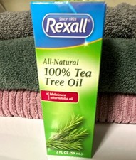 Rexall Tea Tree Essential Oil All-Natural 100% for Aromatherapy 2 fl oz