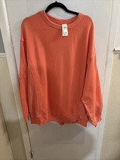 Aerie Sweatshirt Oversized Size M Orangy Colored With Side Slits