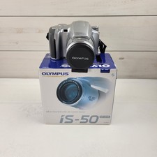 Olympus IS-50 35mm SLR Film Camera With Strap, Flashes "E"