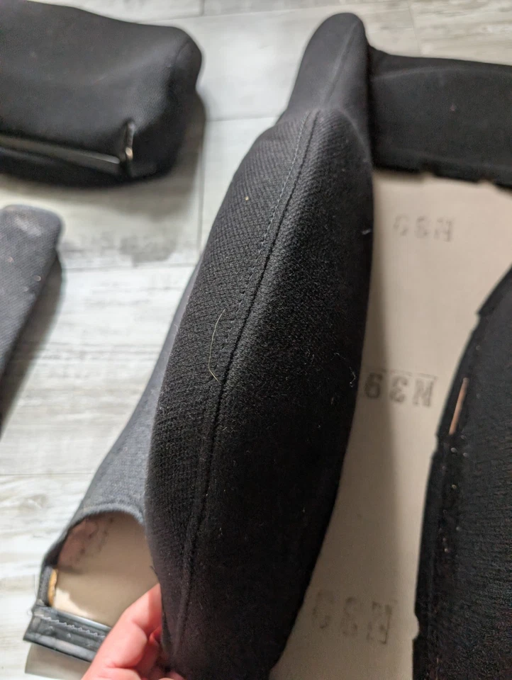 RECARO LS Lehnen Bezüge Original Schwarz VW Opel BMW Audi Ford - Bild 3 von 4