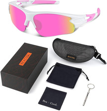 Sports Sunglasses for Men Women Youth Baseball Fishing Cycling Running Golf