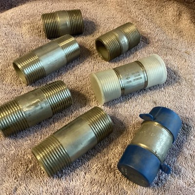 Mixed Lot Of  1  Pipe Nipples Stainless  Steel 316/304 Sch 80 .NEW 