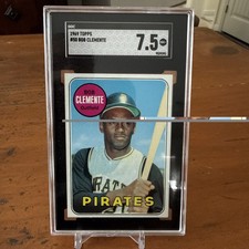 1969 Topps Baseball #50 Roberto Clemente Pirates HOF SGC 7.5