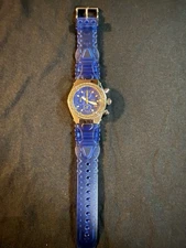 Vintage YS12 TechnoMarine Diamond Chronograph Watch 200M New Battery