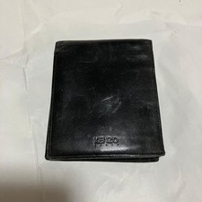 Kenzo Vintage / Leather Bifold Wallet Limited Edition Style Bold Artistic Design