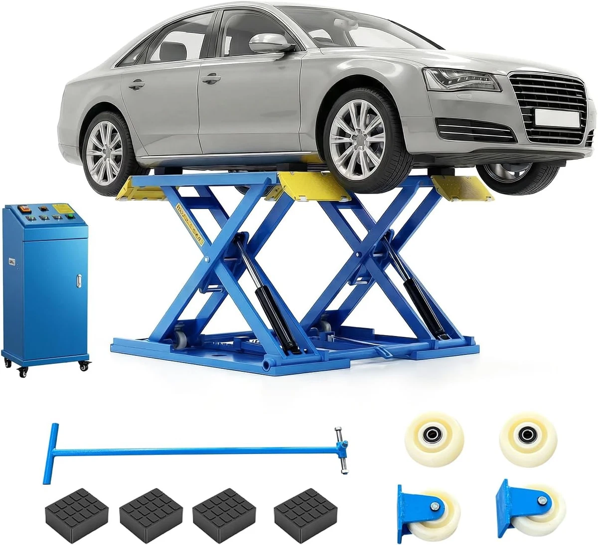 110V 3.5 Tons Scissor Lift/Mid Rise Scissor Lift Car Lift For