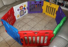 Vintage Todays Kids Musical Activity Play Yard 8 Panels HTF  Read 