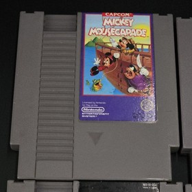 4 NES Cartridges Mickey Mousecapade Operation Wolf Silent Service Bayou Billy