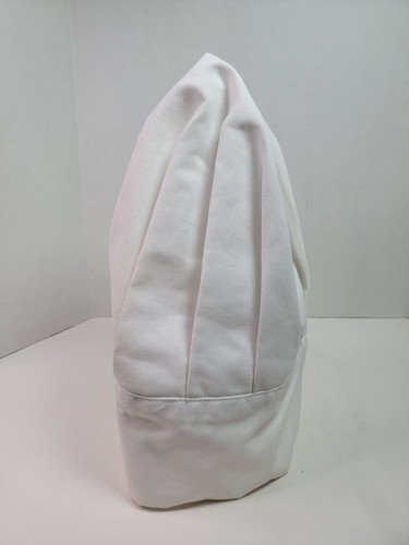 White Chef Hat Baker Cap Food Service Kitchen Uniform Adjustable