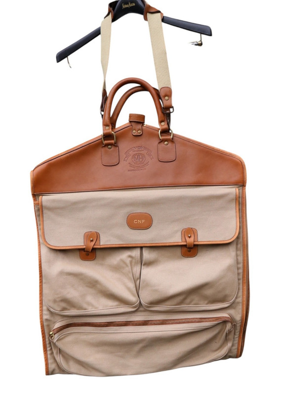 Marley Hodgson Original Ghurka No. 26 Long Suit Brown Leather Tan Canvas Garment