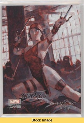 2020 Upper Deck Marvel Masterpieces Level 2 Preliminary Art Elektra #39 READ 5vc