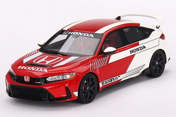 TSM Modell TSM430766 1/43 Honda Civic Type R 2023 #1 Pace Car Rot TrueScale Neu-image