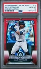 JULIO RODRIGUEZ 2023 BOWMAN NSCC THE NATIONAL RED /5 PSA 10