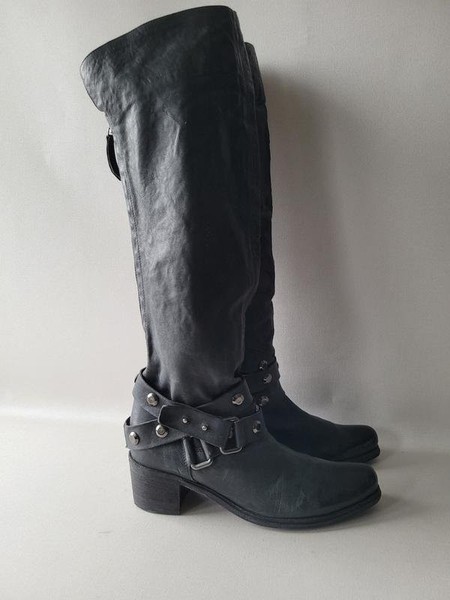 Women Vic Matie Boots Black Leather 37.5