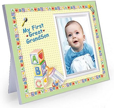 "My First Great Grandson" Picture Frame, New Grandparent Baby Announcement Gift,