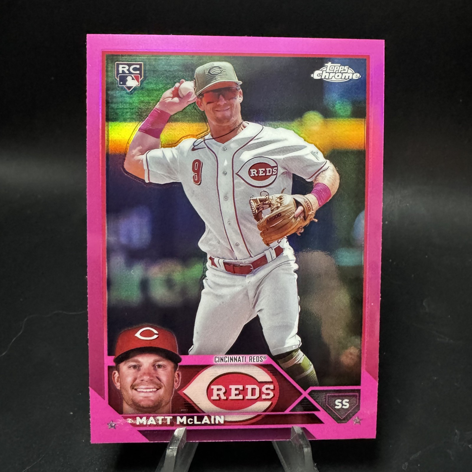 Matt McLain - Pink Refractor Parallel - 2023 Topps Chrome Update #USC200 Rookie